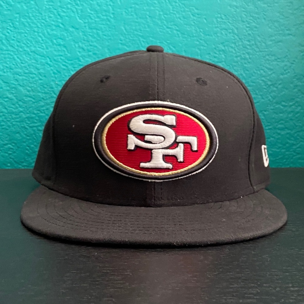 San Francisco 49ers Football Flat-bill Lids Hat ~ Size 7 1/8